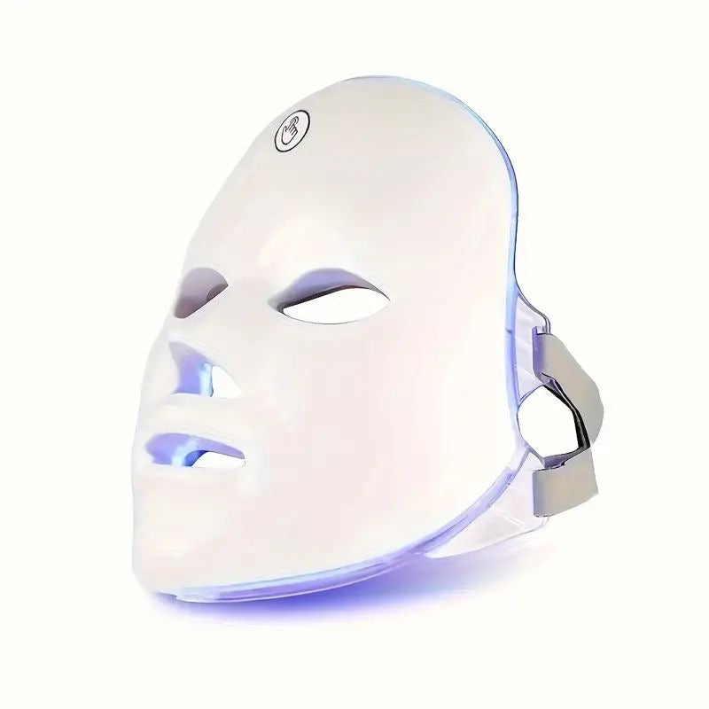 Máscara facial de silicona con LED de 7 colores