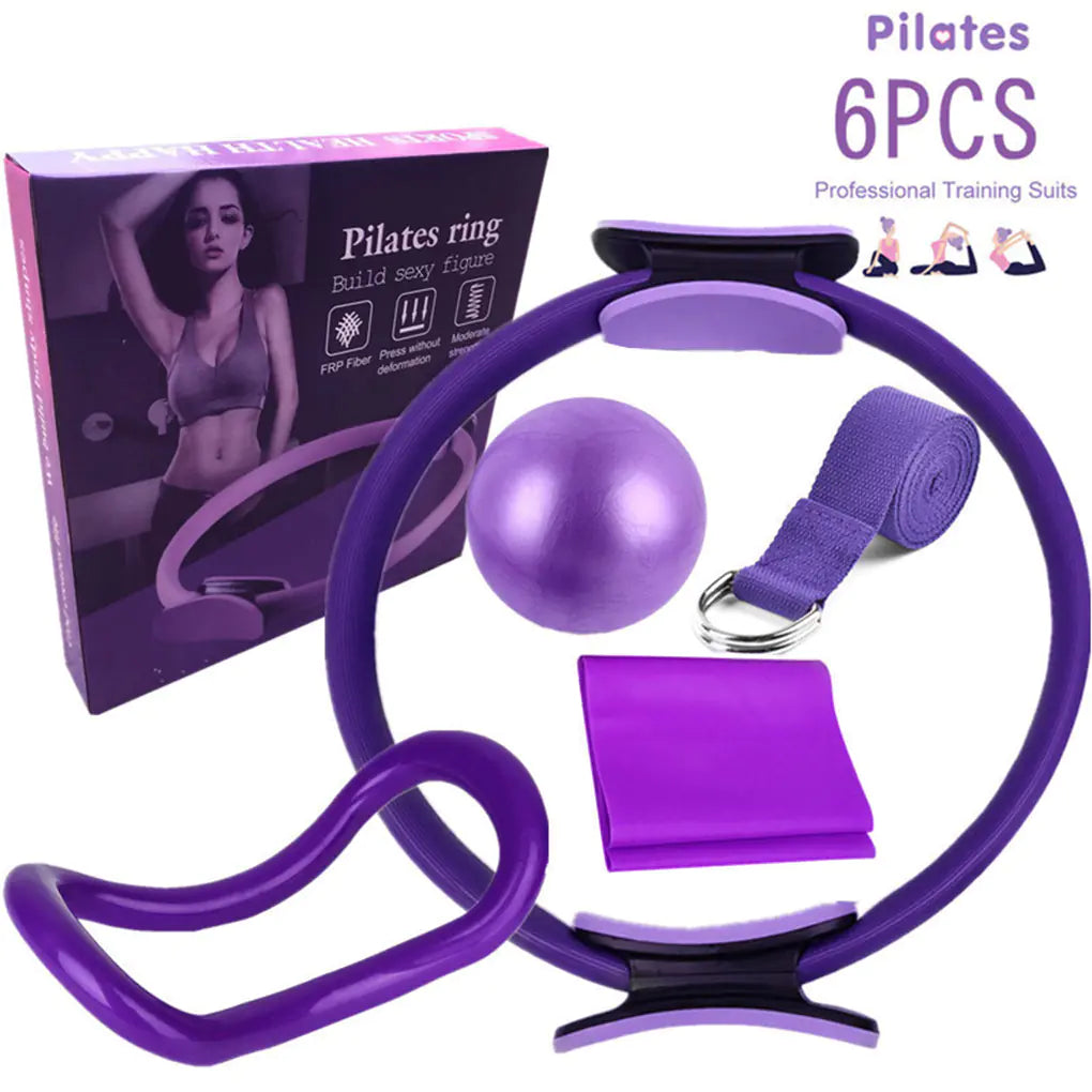 Yoga Circle Balance Ball Pilates Ring Workout Set