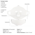 Máscara facial de silicona con LED de 7 colores