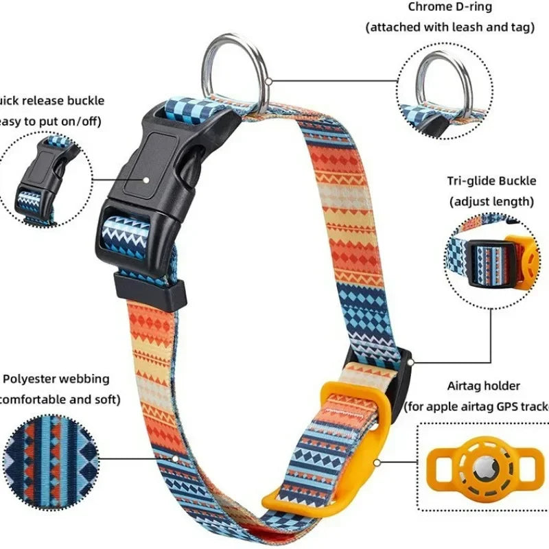 Pet Digital Printing Collar for Apple Airtag