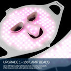 Máscara facial de silicona con LED de 7 colores